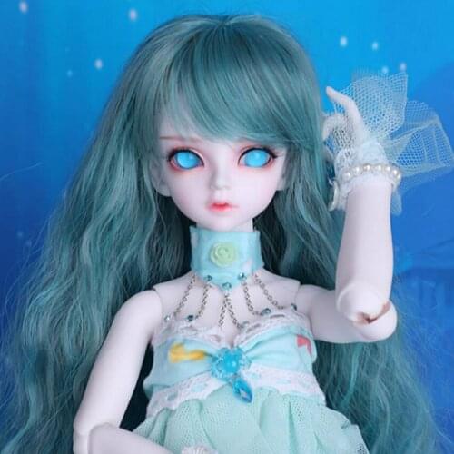 1/4 BJD Doll SD Fashion Cute Rico Fish Mermaid Joint Reborn Model Doll With Eyes For Baby Girl Birthday Gift Present