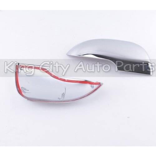 1Pair For Ssangyong Korando 2011 2012 2013 2014 2015 ABS chrome side Rearview Mirror Trim Cover Rear View Mirror Lid hood