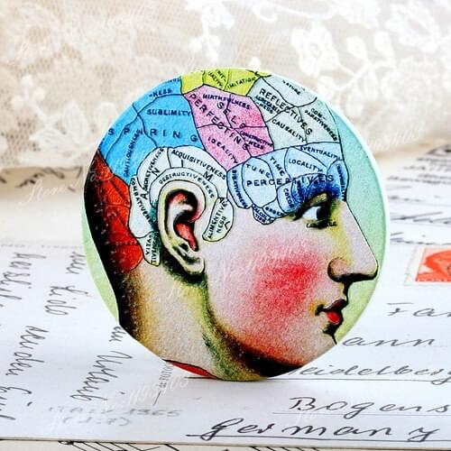 2Pcs 45mm Unique 3D Embossed Big Round Handmade pattern Wood Cut Pendant make Necklaces, Bracelets,Brooch-(WI-41)