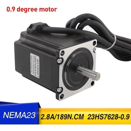 5PCS 4-Leads 2.8A 189N.cm 23HS7628-0.9 degree Nema23 Stepper Motor For 3D Printer Monitor Equipment 57 step motor