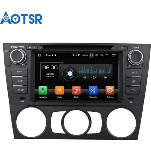 Aotsr Android 8.0 7.1 GPS navigation Car DVD Player For BMW E92Coupe E93Cabriolet E90Saloon E91Touring (2005-2012) multimedia