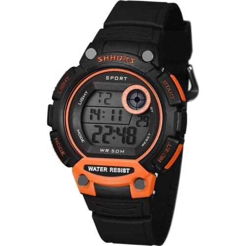 SHHORS Fashion Sport Men Watches Men LED Digital Watches Big Dial Electronic Wristwatches Waterproof Clock reloj digital hombre