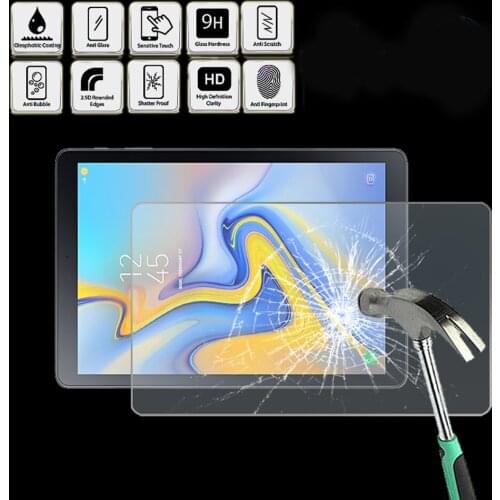 For Samsung Galaxy Tab A 10.5 LTE T595 - Tablet Tempered Glass Screen Protector Cover Screen Film Protector Guard Cover