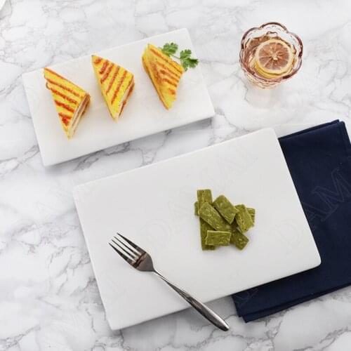 European Ceramic Plates White Decorative Fruit Salad Plate Western Steak Dishes Afternoon Tea Dessert Tray Kitchen Tableware