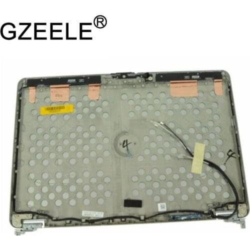 GZEELE New for Dell Latitude E6440 LCD top Back Cover Lid Assembly with Hinges M16D4 8PNMP 0K8X8M silver