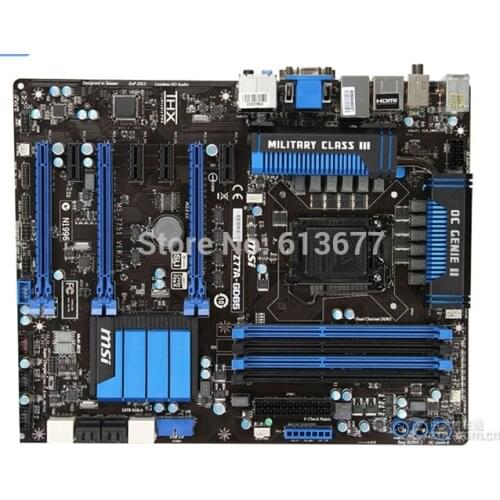 Free shipping original motherboard for MSI Z77A-GD65 DDR3 LGA 1155 Z77 Desktop Motherboard