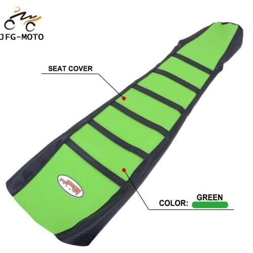 Motorcycle Rubber Striped Leather Soft Grip Gripper Skin Seat Cover For Kawasaki KLX250 KLX300 KLX 250 300 1994-2007 Dirt Bike