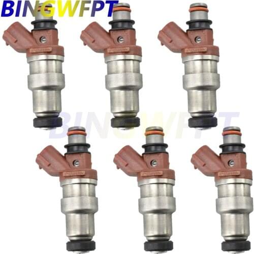 Set of 6 OEM 23250-11070 23209-11070 Fuel Injectors 2325011070 2320911070 For Toyota Camry Avalon Cynos Mark2 Windom ES300