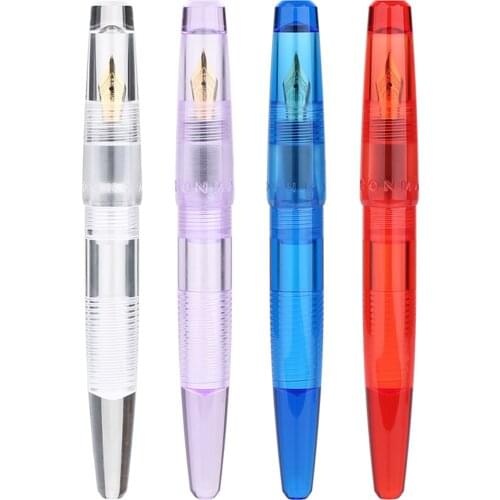 Moonman C2 Transparent Resin EyeDropper Filling Fountain Pen F Nib Ink Pen Original Box