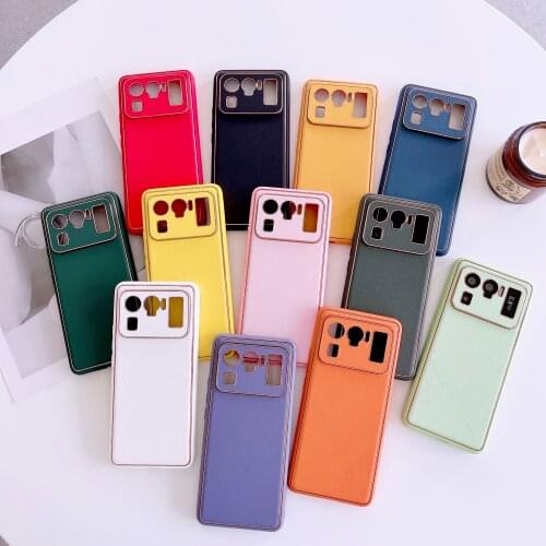 Luxury electroplating phone case for XIAOMI Mi 11 Mi 11 Pro Mi 11 Ultra funda case for mi 11 ultra Shockproof Back Cover чумиза