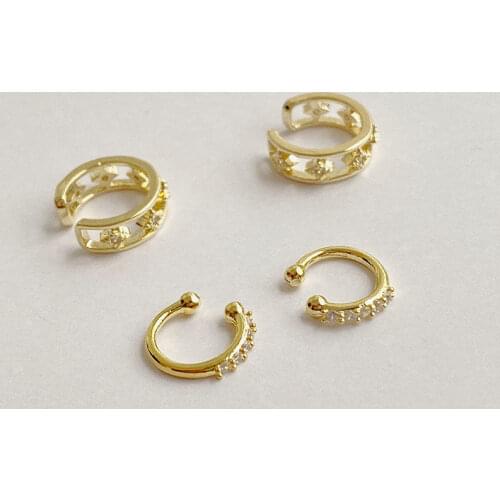 Earrings For Women Jewelry Piercing Vintage Korean Fashion Hoop Earring Aesthetic Women Stud Fake Cute Emo Boho Ear Cuff Sets