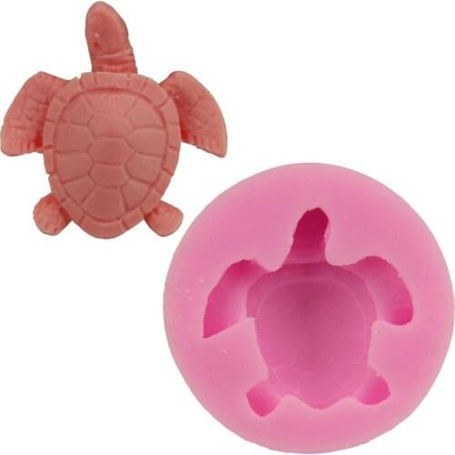 Cute Turtle Tortoise Model Fondant Cake Mold Silicone Cake Decorating Mold DIY Baking Tools