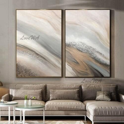 Contemporary Abstract Oil Painting For Living Room 100% Hand-painted Wall Art Home Decoration New Arrival Unframed Painting