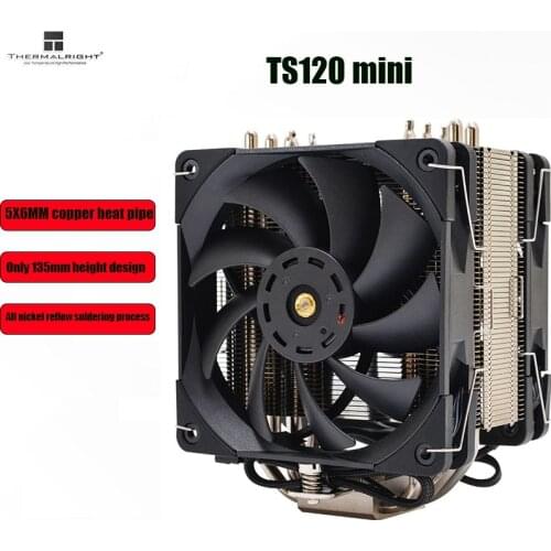 Thermalright TS120mini TS120 CPU Cooler Tower Desktop radiator For intel ITX 115x 2011 2066 AMD AM4 AS120 CPU Cooling Fan