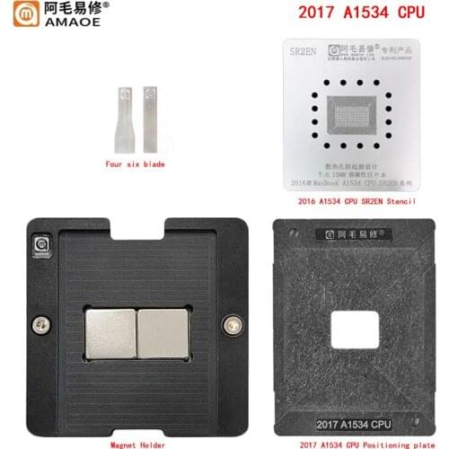 BGA Reballing Stencil Platform Template for MacBook CPU 2016 A1534 SR2EN Soldering repair tools