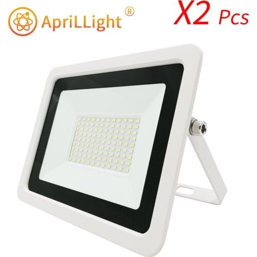 2pcs Ultrathin LED Floodlight 10W 20W 30W 50W 100W AC 220V LED Spotlight FLOOD LIGHT IP68 Waterproof Outdoor Lighting Wall Lamp