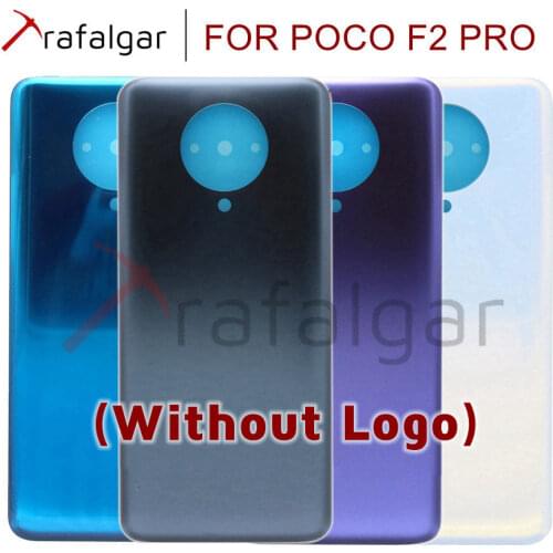 For Xiaomi Poco F2 Pro Battery Cover Back Glass Panel Rear Door Housing Case With Camera Lens For Poco F2 Pro Battery Cover