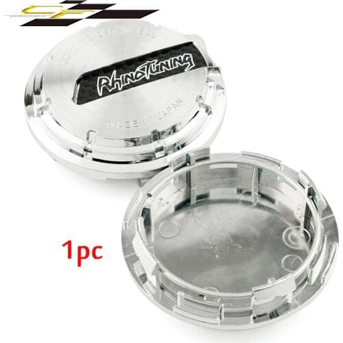 1pcs 65mm Wheel Center Cap For 57CR And 57DR Rhinotunin Logo Auto Accessories Chrome ABS Plastic Car Tuning Rim Covers