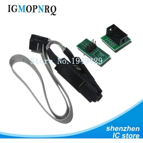 1pcs High quality SOP8 test clip for EEPROM 93CXX / 25CXX / 24CXX, circuit programming on USB PROGRAMMER TL866CS TL866A EZP2010