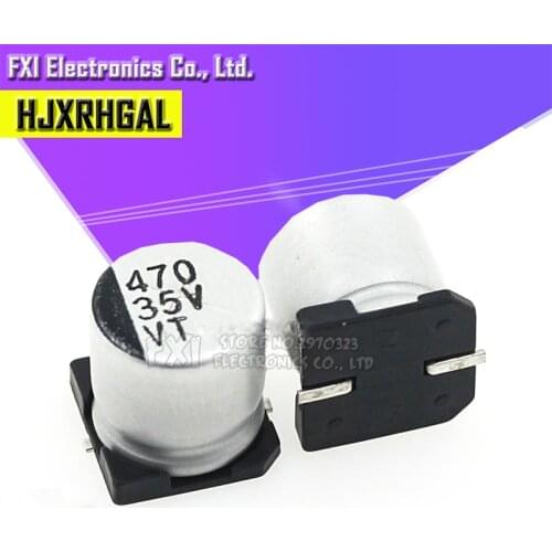 10PCS Electrolytic capacitor 35V470UF 10*10.5mm SMD aluminum electrolytic capacitor 470uf 35v