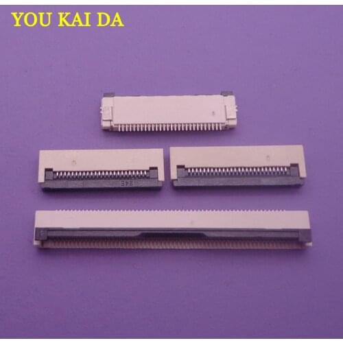 10PCS FPC Connector socket FFC 0.5MM Clamshell Bottom Contact Type 4P 6P 8P 10P 12P 14P 18P 20P 22P 24P 30P 32P 36P 40P 50P 60P