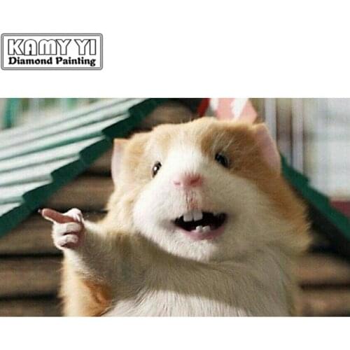 5D DIY diamond embroidery hamster diamond painting cross stitch mosaic square/round diamond decoration