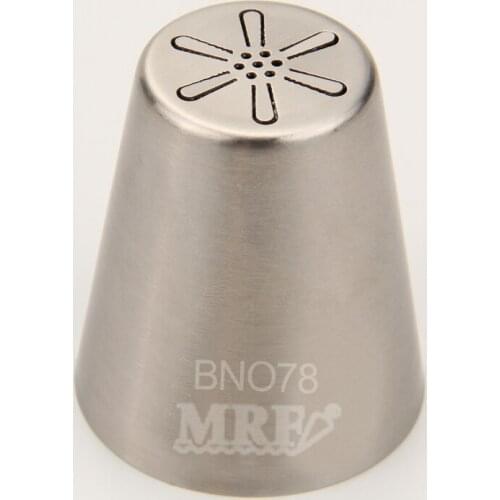 Free Shipping Stainless Steel 18/8 Large Russian Flower Pastry Icing Tips Cake Decorating Cupcake Piping Frosting Nozzles #BNO78