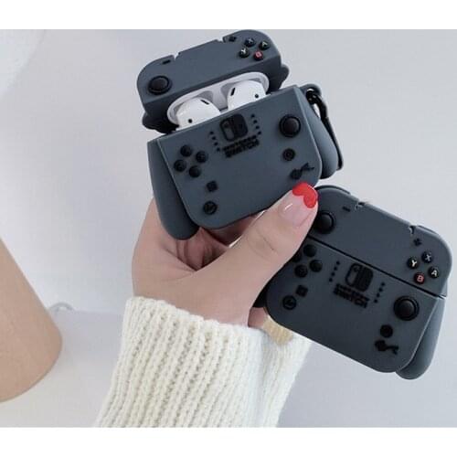For Airpods 3 2 1 Charging Case 3D Switch Gamepad Earphone Protective Bag Cover Cartoon Game Design Silicone Case