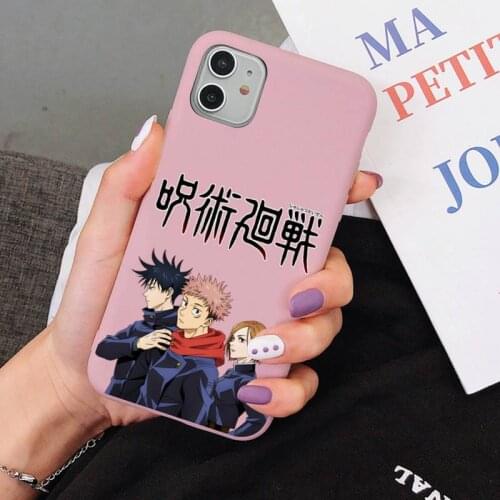 YNDFCNB Jujutsu Kaisen Anime Phone Case for iphone 11 12 mini pro max 7 8 plus 6 6s x xs max xr coque