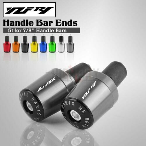 CNC 22MM Motorcycle Handlebar Grips Accessories Handle Bar Cap End Plugs For Yamaha YZF-R1 YZFR1 1999-2008 YZF R1/R1M/R1S