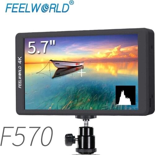FEELWORLD F570 5.7 Inch 4K On-camera Monitor with HDMI Input/ Output IPS Full HD 1920x1080