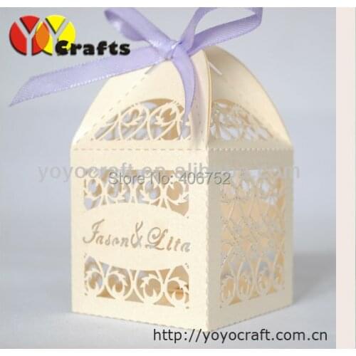 Best sell personalized paper wedding party gift box for wedding decoration