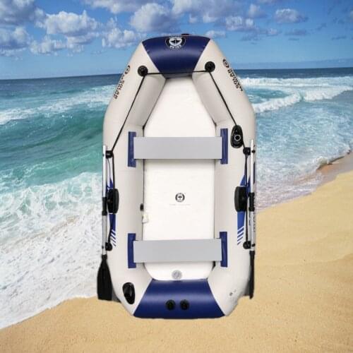 Wholesale Price 3 Person 230 CM PVC Inflatable Fishing Boat Rowing Kayak Canoe Raft Dinghy With Free Accessories