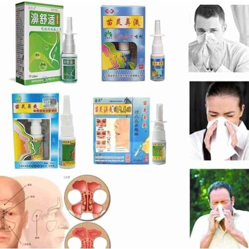 Nasal Spray Chronic Sinusitis Chinese Medicine Rhinitis Treatment Liquid Spray Nose Antibacterial Health Care Products 20ml Spot