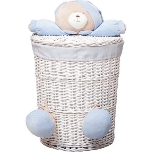 TT Wicker Storage Basket Clothing Snack Creative Cartoon Decoration Childrens Toy Home