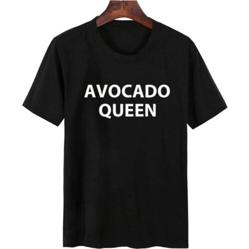Skuggnas Avocado Queen T Shirt Unisex Harajuku Casual grunge 90s fashion tee shirt aesthetic tumblr tops camiseta mujer