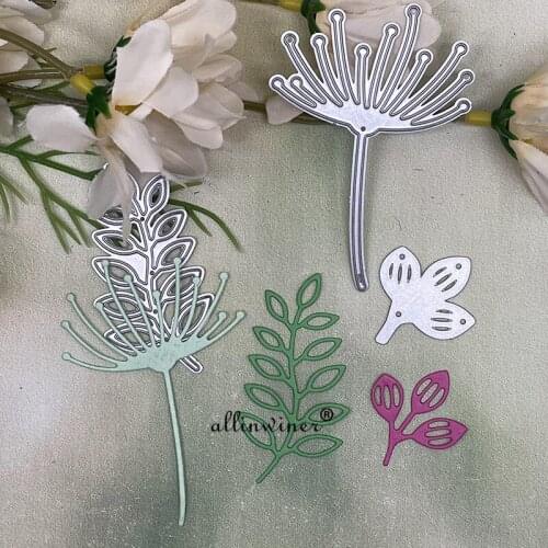 Three kinds of flowering branches Metal Cutting Dies Stencils Die Cut for DIY Scrapbooking Album Paper Card Embossing