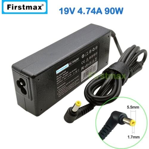 19V 4.74A 90W laptop charger ac power adapter for Acer Extensa 7120 7220 7230E 7420 7520G 7620G 7620Z 7630G 7630Z 7630ZG