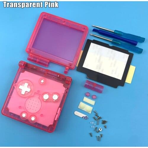 New 2020 Clear Shell Case For GBA SP Replacement Transparent Classic Limited Edition Housing Shell Cover For Gameboy Advance SP