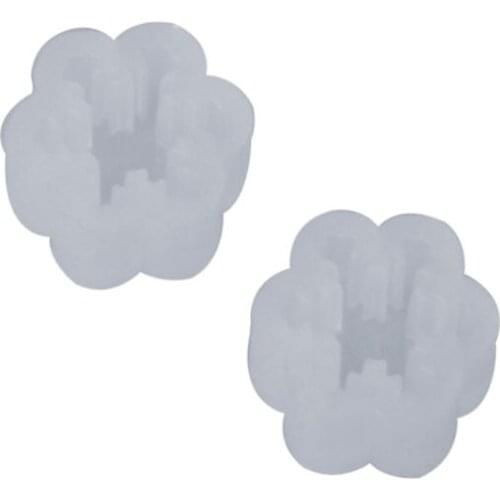 2 Pcs/Set Silicone Mold Ear Stud DIY Jewelry Making Snowflake Moon Star Flower Shape Mini Small Molds Epoxy Resin Crafts Tools