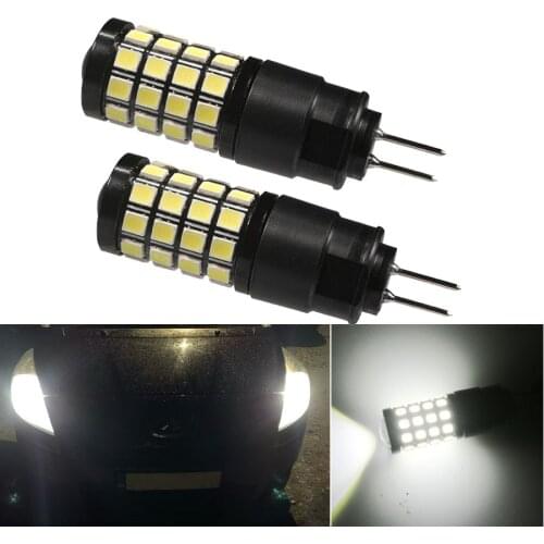 NHAUTP 2Pcs No Polarity HP24W G4 LED Bulbs For Peugeot 3008 Day Light DHO No Error Lamp For Citroen C5 Daytime Running Lights