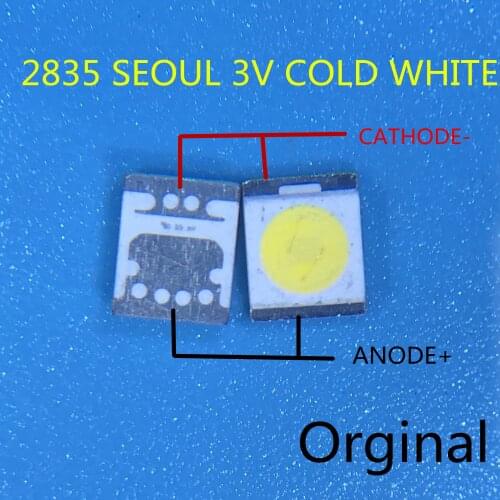 2000pcs SEOUL High Power LED LED Backlight 1210 3528 2835 1W 3v 100LM Cool white SBWVT120E LCD Backlight for TV TV Application