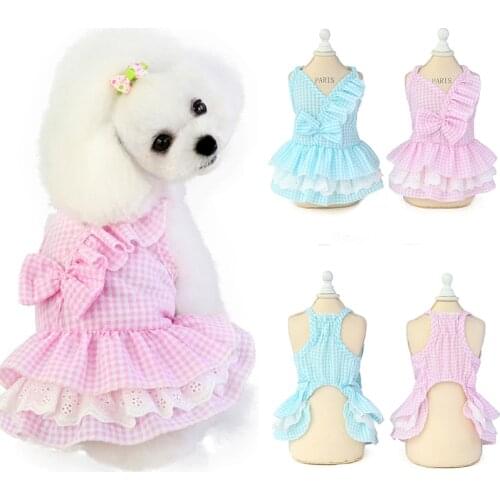 2020 Pet Dog Dress Princess Puppy Cat Dresses For Small Medium Dogs Chihuahua Pet Clothing Yorkshire Dog Dresses Pug Ropa Perro