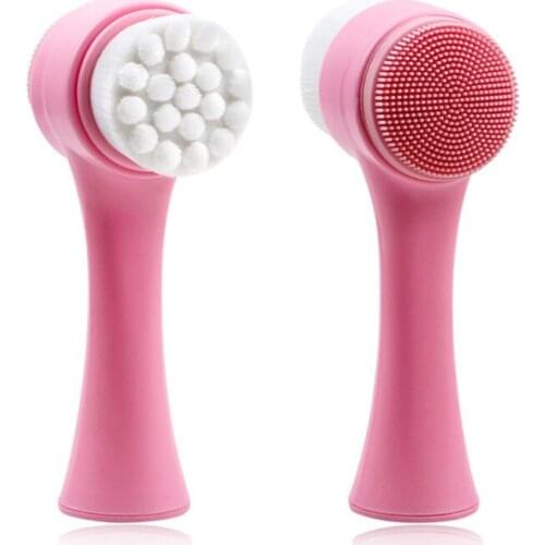 5 in 1 Face Cleansing Brush Silicone Facial Brush Deep Cleaning Pore Cleaner Face Massage Skin Care Waterproof Facial Cleaner