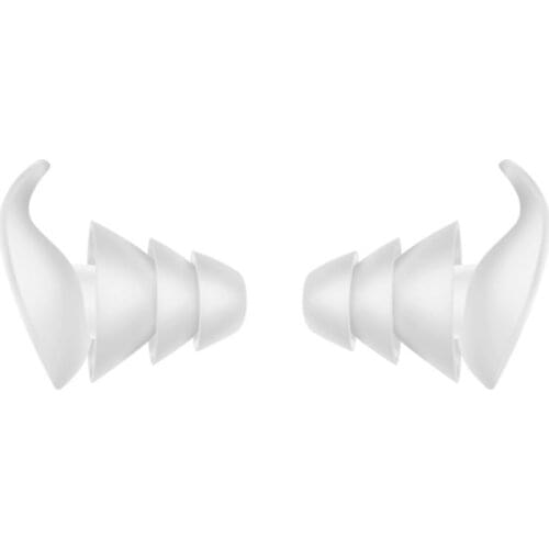 G5AA 1Pair 3 Layer Soft Silicone Ear Plugs Tapered Sleep Noise Reduction Earplugs