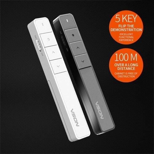 Wireless Flip Pen Presenter Laser Pointers 2.4 GHZ USB Wireless Remote Red Laser Pen Remote Control PPT Powerpoint Presentation