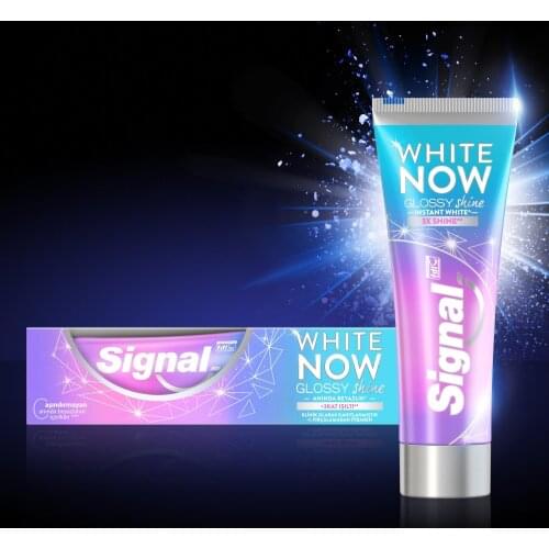 Signal White Now Glossy Shine Toothpaste 75 Ml Instant White