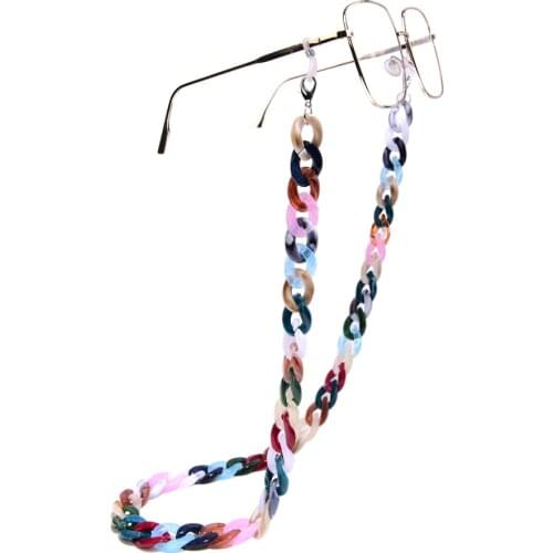 New Fashion Big Acrylic Glasses Chain on the Neck Women Trendy Men Sunglasses Holder Eyeglasses Lanyard Strap 27inch