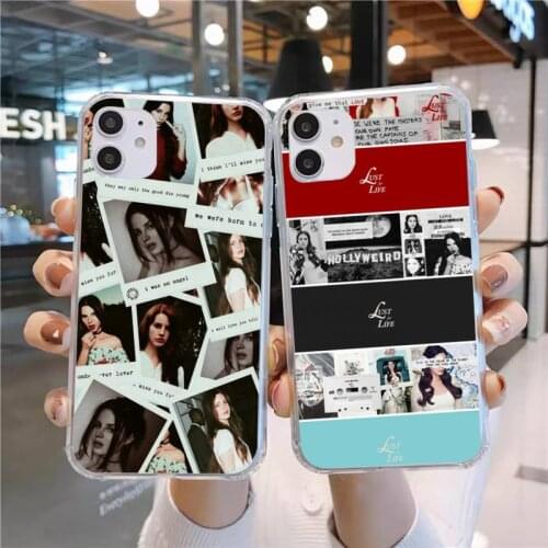 Lana Del Rey Lust for Life Phone Case Transparent for iPhone 11 12 mini pro XS MAX 8 7 6 6S Plus X 5S SE 2020 XR