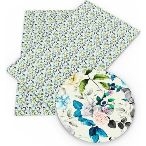 David angie 20*33cm Flower Star Faux Artificial Synthetic Leather DIY Sewing Garment bags knot-bow,1Yc4715